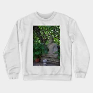 Cambodia. Phnom Pehn. Royal Palace. Statue of Buddha. Crewneck Sweatshirt